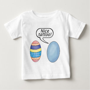 T-shirt Pour Bébé Oeufs de pâques bons de tatouage