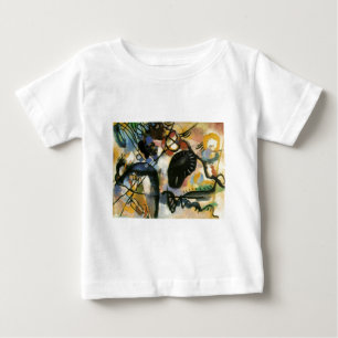 T-shirt Pour Bébé Oeuvre Abstraite de Kandinsky Black Spot