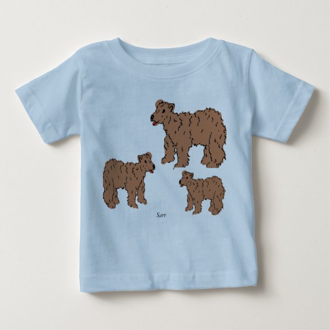 T-shirt Pour Bébé OEuvre d'art originale/Impressions par Sarr (Devant)