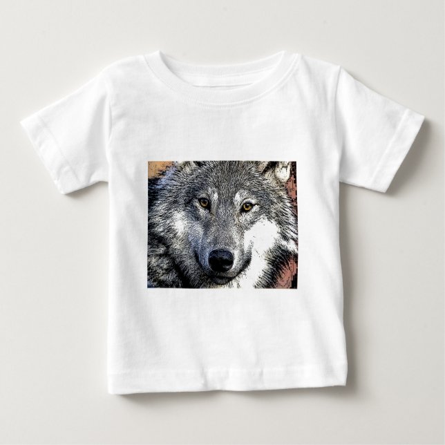 T-shirt Pour Bébé Œuvre d'art Wolf Eyes (Devant)
