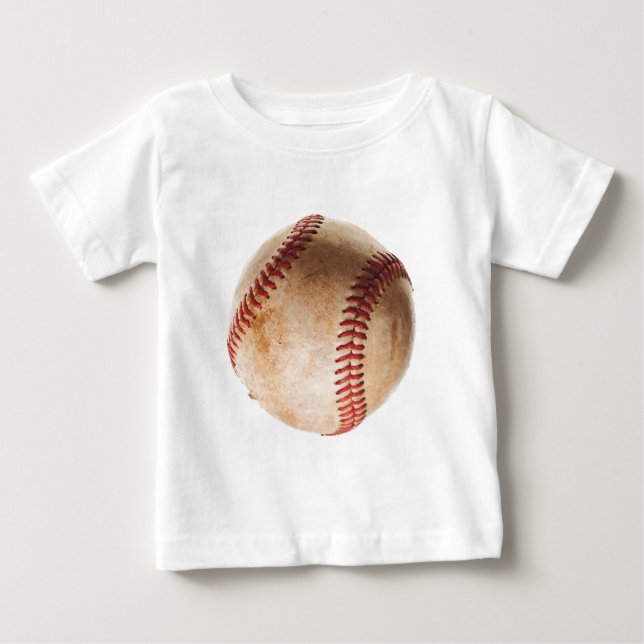 T-shirt Pour Bébé Oeuvre De Baseball (Devant)