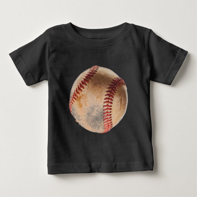 T-shirt Pour Bébé Oeuvre De Baseball (Devant)