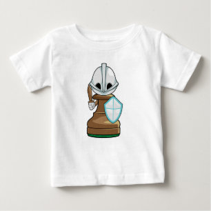 T-shirt Pour Bébé OEuvres d'échecs Échecs