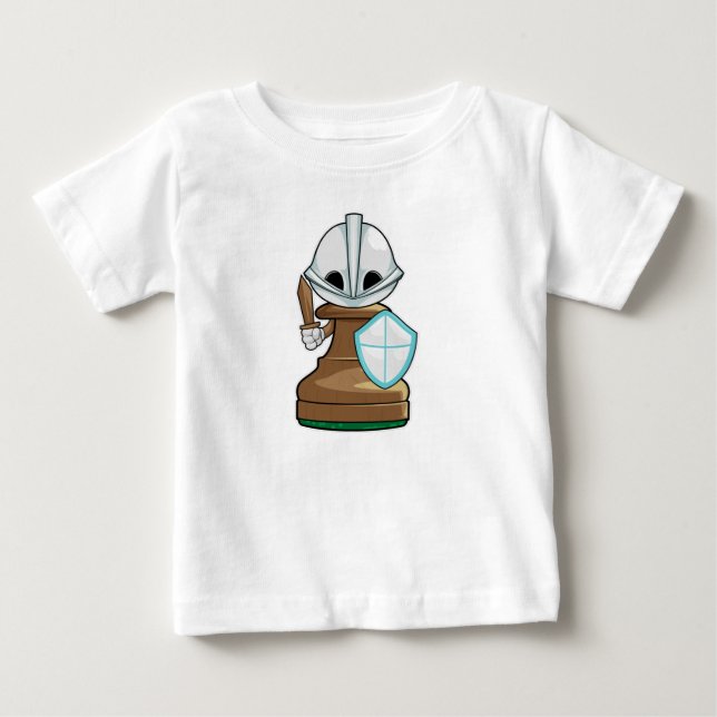 T-shirt Pour Bébé OEuvres d'échecs Échecs (Devant)