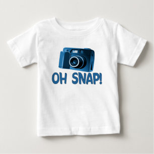 T-shirt Pour Bébé Oh appareil-photo instantané