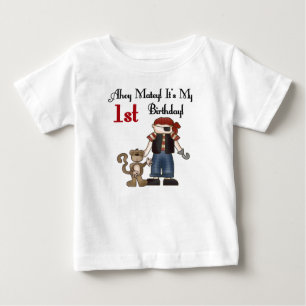 T-shirt Pour Bébé Oh ęr anniversaire de pirate de copain
