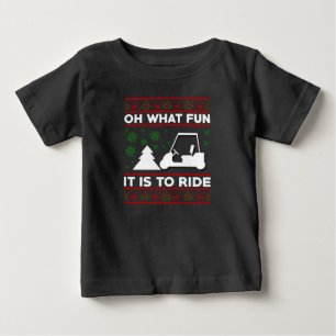 T-shirt Pour Bébé Oh Qu'il Est Amusant De Rouler En Voiturette De Go
