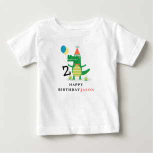 T-shirt Pour Bébé Oh Snap mignon Alligator dans Anniversaire de enfa