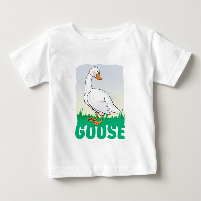 T-shirt Pour Bébé Oie amicale d'enfant (Devant)
