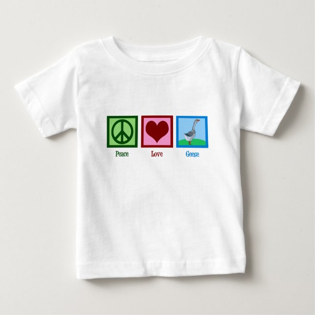 T-shirt Pour Bébé Oie de paix (Devant)