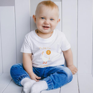 T-shirt Pour Bébé Oie soie neutre 1er anniversaire