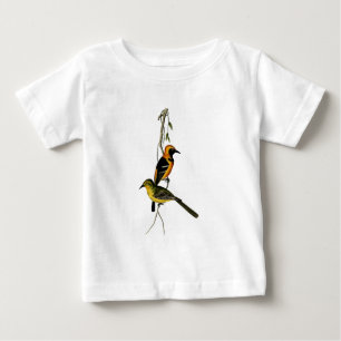 T-shirt Pour Bébé Oiseau à capuchon vintage de loriot