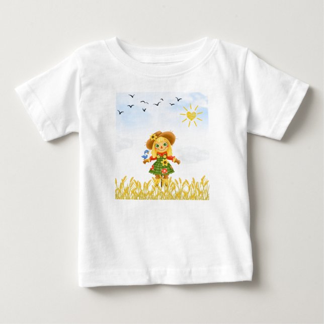 T-shirt Pour Bébé Oiseau à moelle épinière sur le bras (Devant)
