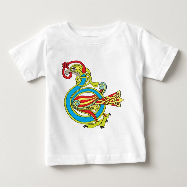 T-shirt Pour Bébé Oiseau celtique (Devant)