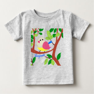 T-shirt Pour Bébé Oiseau dans un arbre