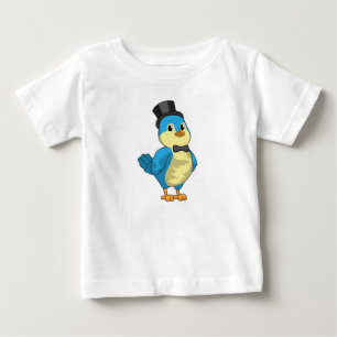 T-shirt Pour Bébé Oiseau en marié avec ruban