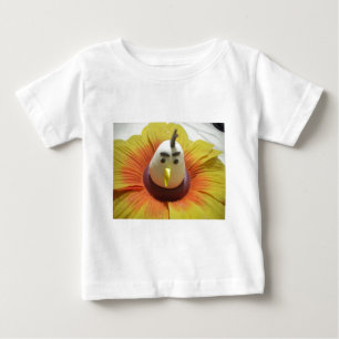 T-shirt Pour Bébé Oiseau sculpté en Tournesol Imprimer