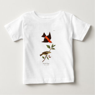 T-shirt Pour Bébé Oiseaux vintages d'oiseau chanteur d'oiseau de