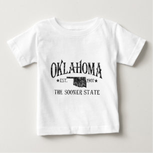 T-shirt Pour Bébé Oklahoma - L'État le plus tôt