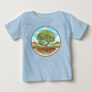 T-shirt Pour Bébé Olive tree Symbole de paix dans la Palestine libre