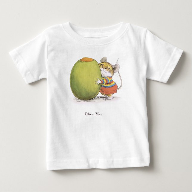 T-shirt Pour Bébé Olive vous T-shirt de bébé (Devant)