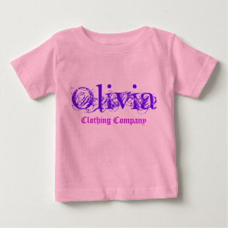 T-shirt Pour Bébé Olivia Nom Compagnie de Vêtements Baby Shirts