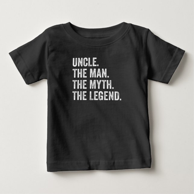 T-shirt Pour Bébé Oncle L'Homme Le Mythe La Légende Drôle (Devant)