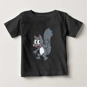 T-shirt Pour Bébé Ondulation grise d'écureuil de Rick   de garde