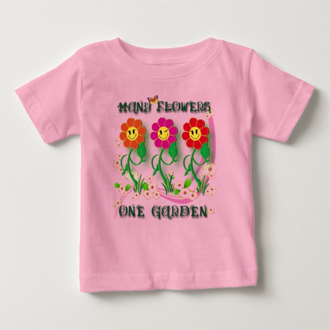 T-shirt Pour Bébé One Garden (Devant)