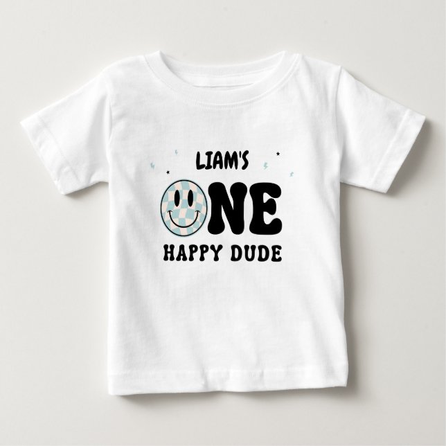 T-SHIRT POUR BÉBÉ ONE HAPPY DUDE  (Devant)