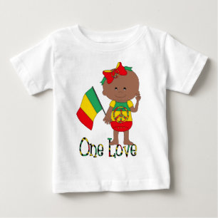 T-shirt Pour Bébé One Love Rasta Baby African American