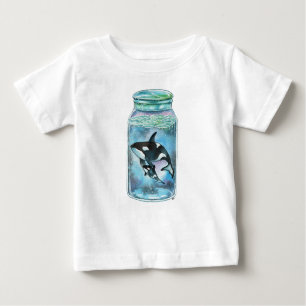 T-shirt Pour Bébé Orca dans le Jar