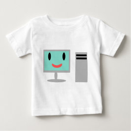 T-shirt Pour Bébé ordinateur de dessin animé