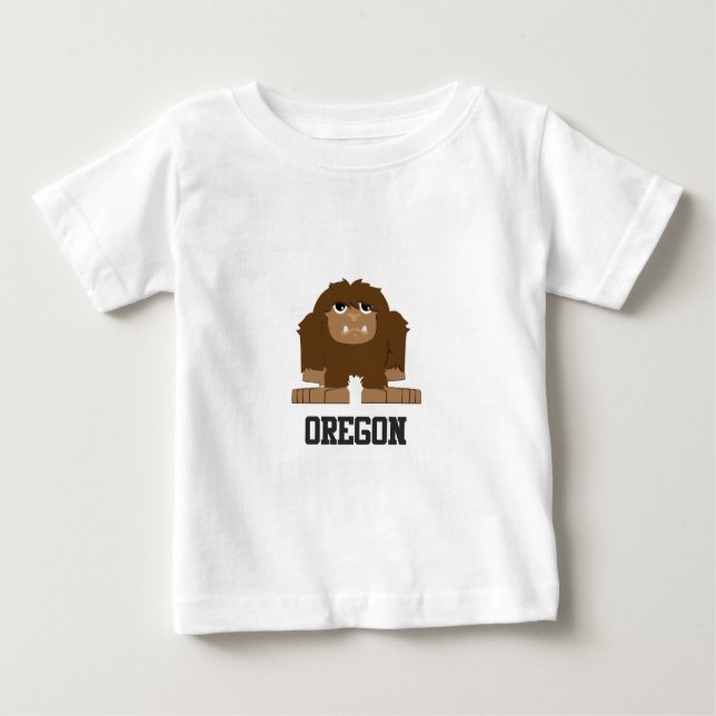 T-shirt Pour Bébé Oregon Bigfoot (Devant)