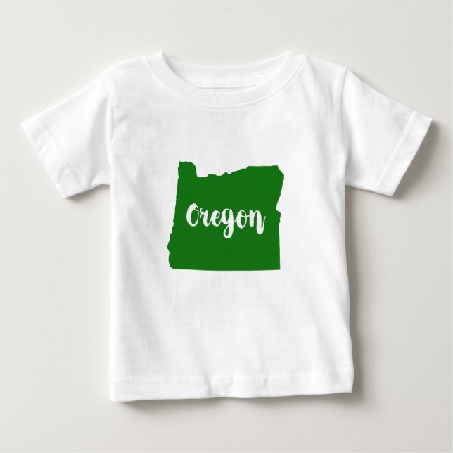 T-shirt Pour Bébé Oregon State Green (Devant)