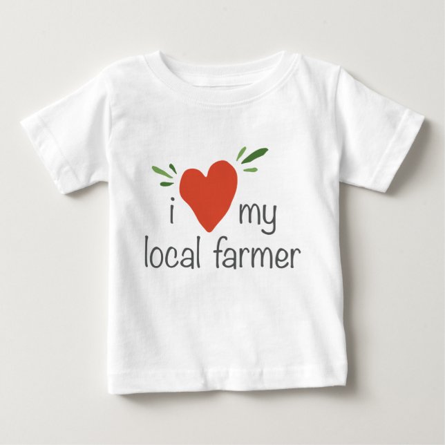 T-shirt Pour Bébé Organique du nourrisson (texte gris) (Devant)