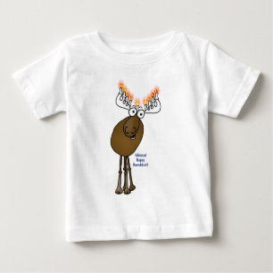 T-shirt Pour Bébé Orignaux de Hanoukka !