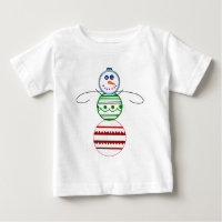 Ornement Snowman - Toddler Long Sleeve