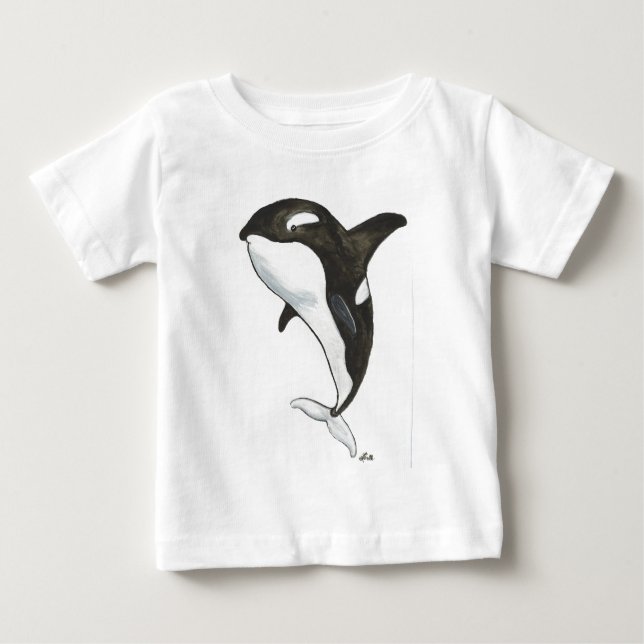 T-shirt Pour Bébé Orque (Devant)