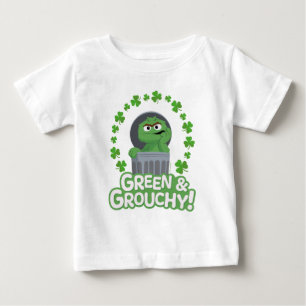T-shirt Pour Bébé Oscar   Green & Grouchy !