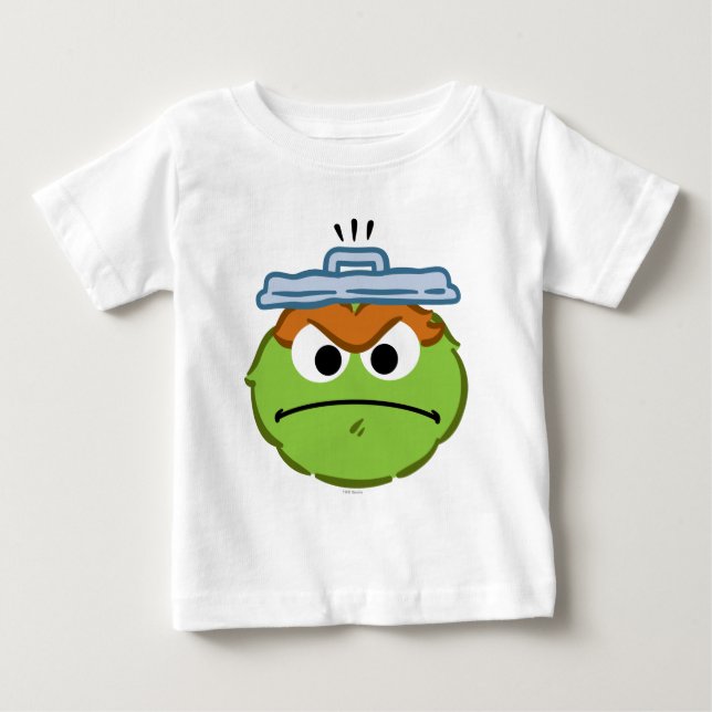 T-shirt Pour Bébé Oscar visage en colère (Devant)