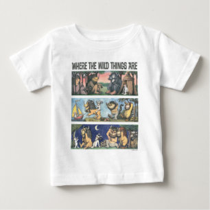 T-shirt Pour Bébé Où Les Choses Sauvages Sont Des Scènes