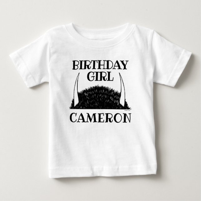 T-shirt Pour Bébé Où sont les choses sauvages | Fille d'anniversaire (Devant)