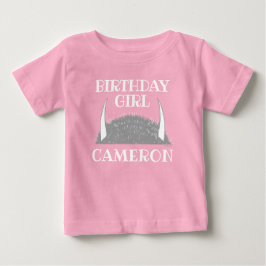 T-shirt Pour Bébé Où sont les choses sauvages | Fille d'anniversaire