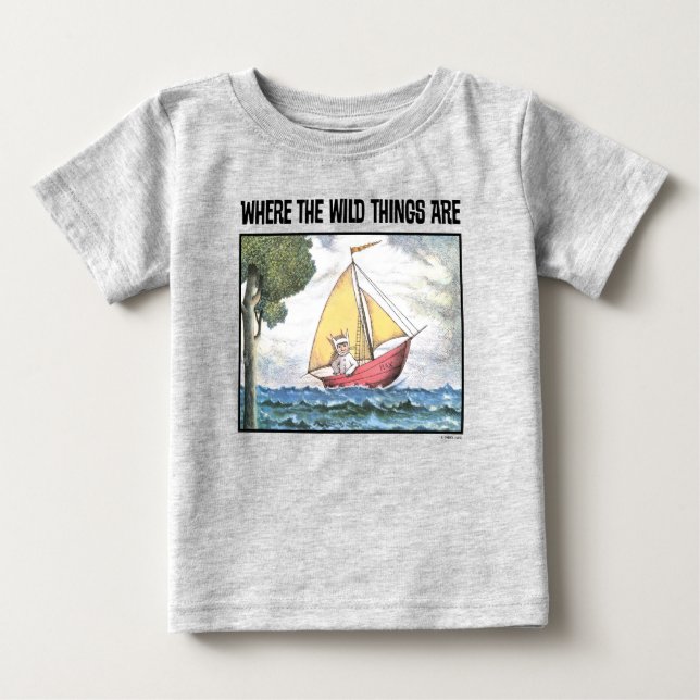T-shirt Pour Bébé Où Sont Les Choses Sauvages | Scène 5 (Devant)