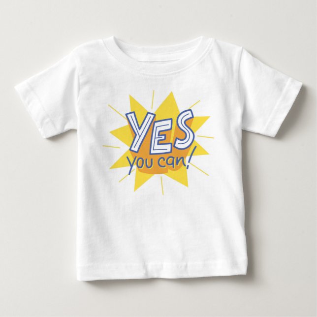 T-shirt Pour Bébé Oui Vous Pouvez : Little Dreamer Edition (Devant)