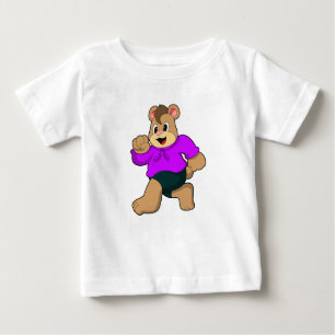 T-shirt Pour Bébé Ours à la course