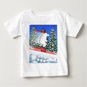 T-shirt Pour Bébé Ours blanc de ski