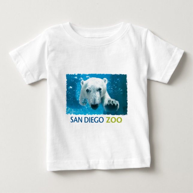T-shirt Pour Bébé Ours blanc de zoo de San Diego (Devant)