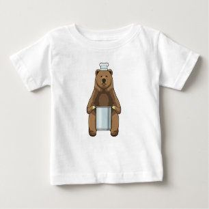 T-shirt Pour Bébé Ours comme cuire avec pot de Cuisine